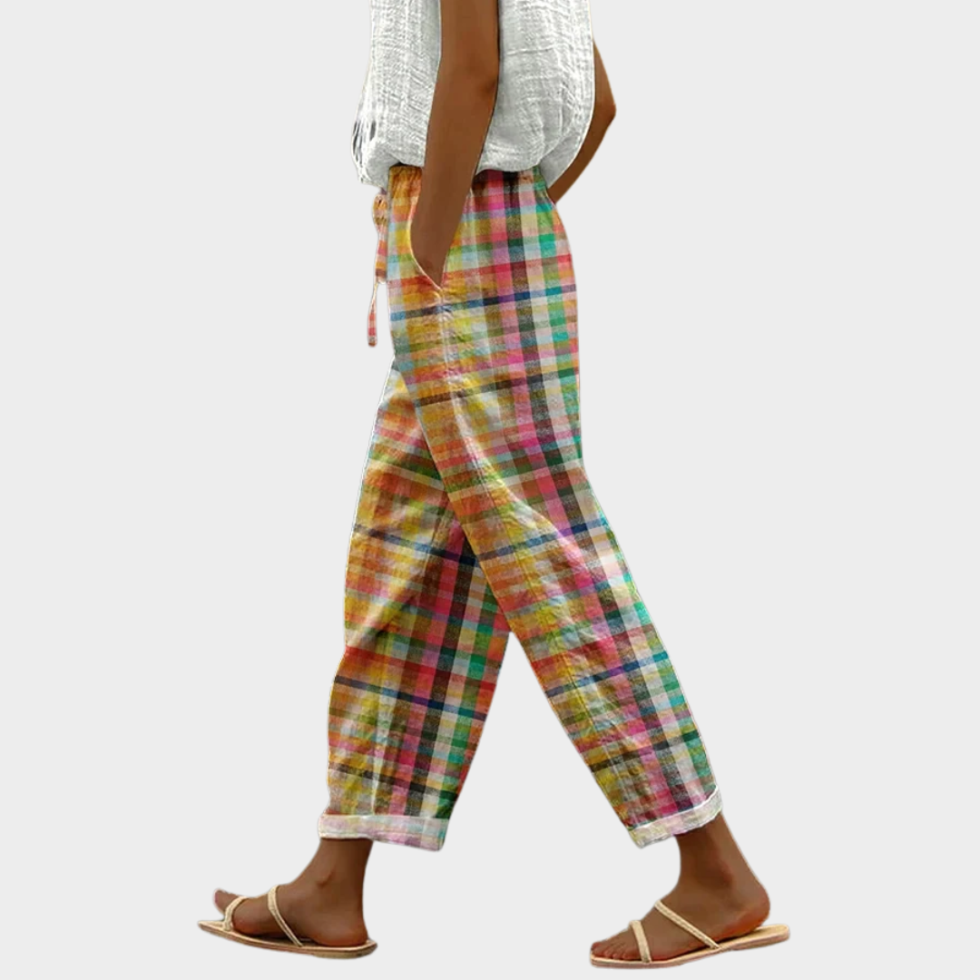 Pantaloni Comfort a Quadri