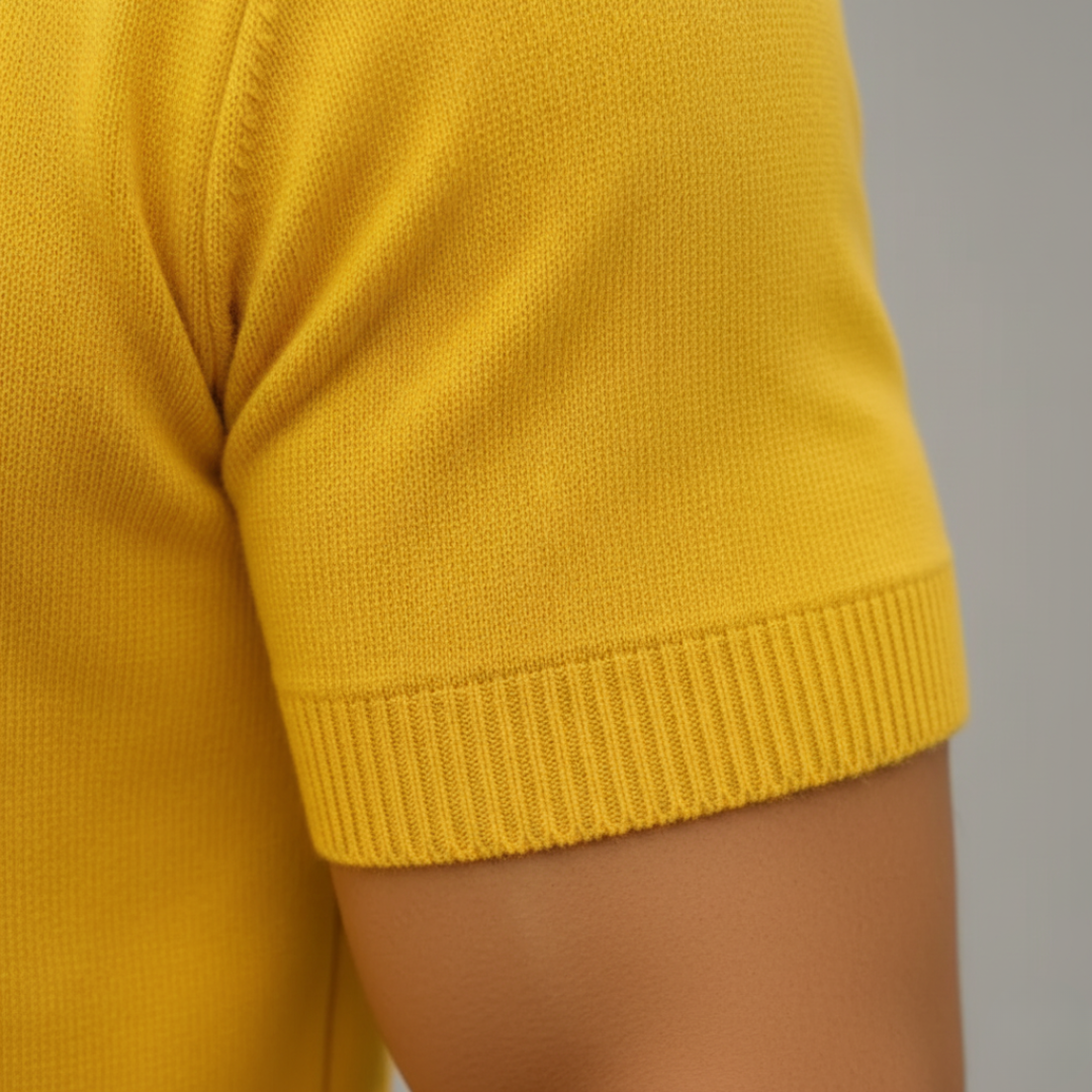 Maglione a Maniche Corte in Cashmere da Uomo