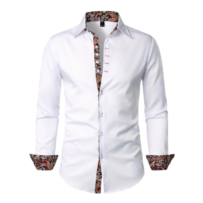 Camicia da uomo con dettagli Paisley
