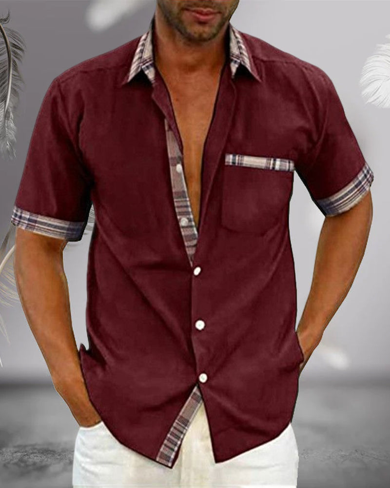 Camicia a maniche corte da uomo