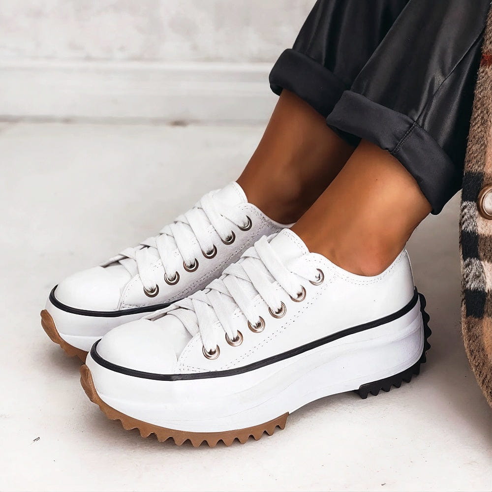 Elisa™ | Sneaker con Plateau in Pelle da Donna