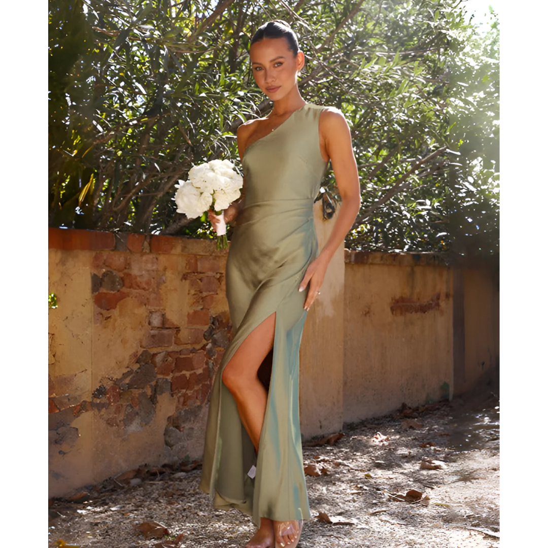 Jocelynn | Abito Lungo Elegante Asimmetrico da Donna