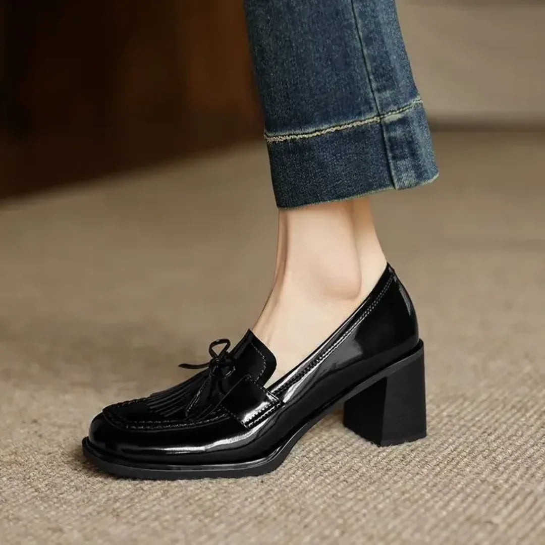 Eleganti Mocassini Dorothy con Tacco per Occasioni di Classe