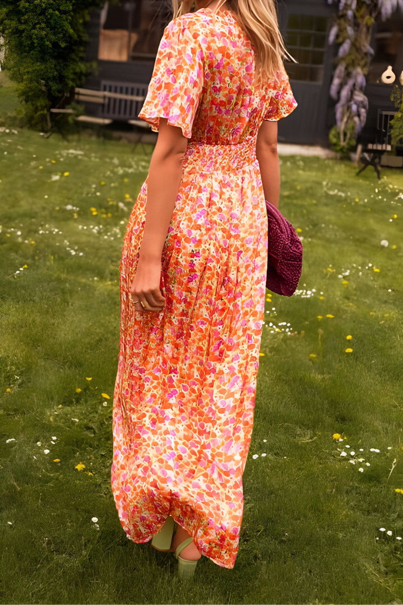Ava™ | Elegante Maxi Dress con Scollo a V e Vestibilità Femminile