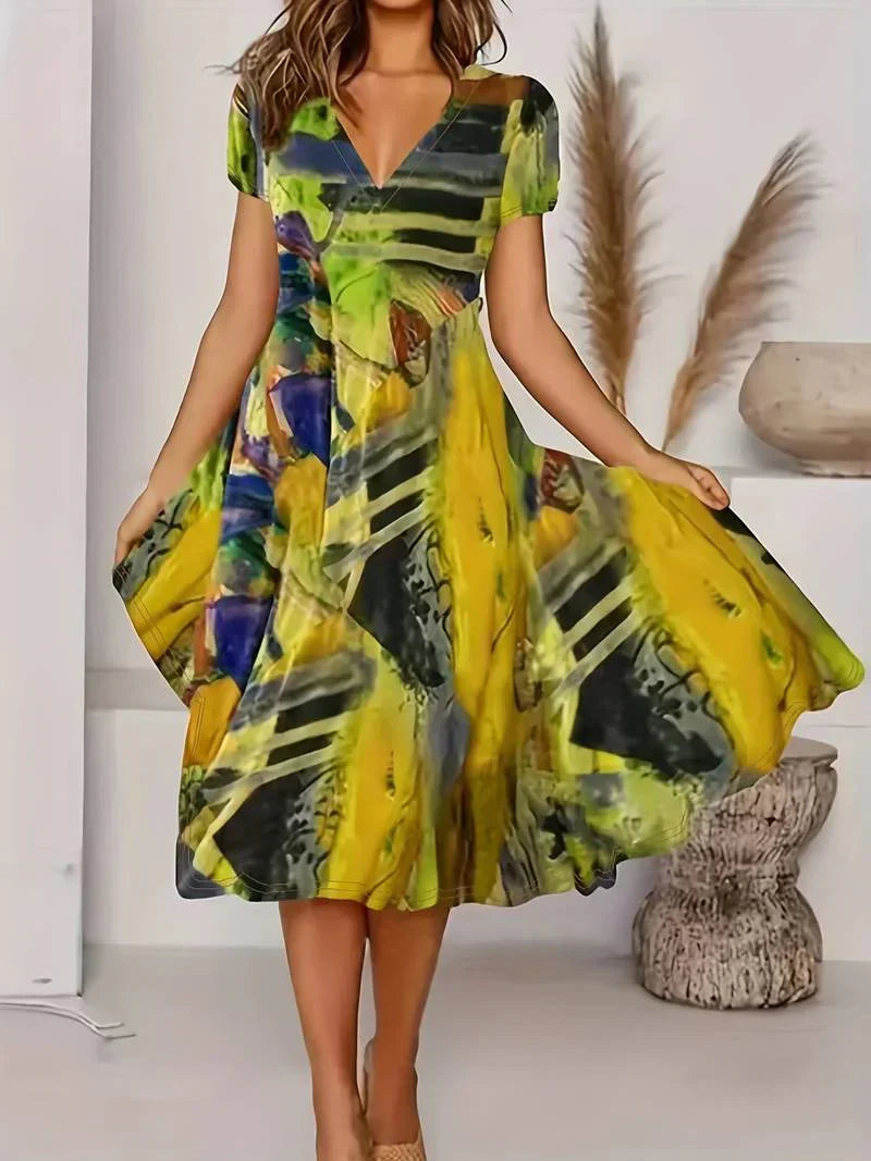 Adaline - Abito Boho Estivo con Scollo a V