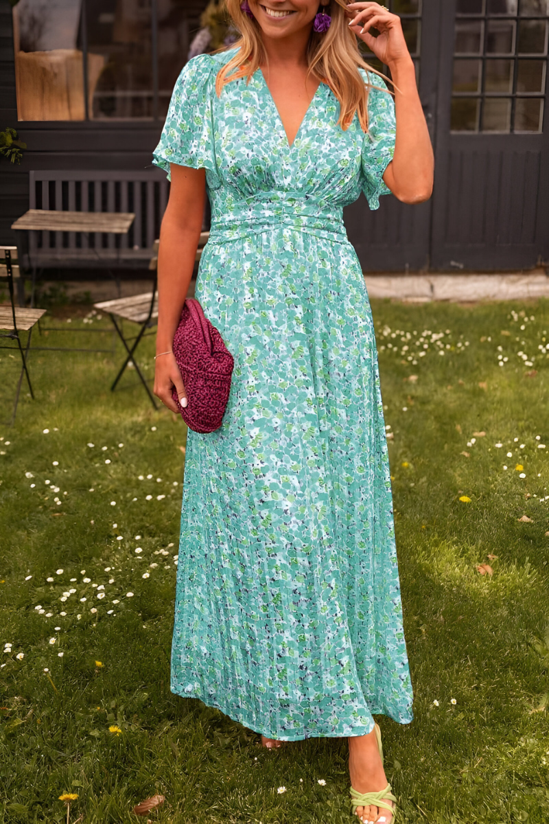 Ava™ | Elegante Maxi Dress con Scollo a V e Vestibilità Femminile