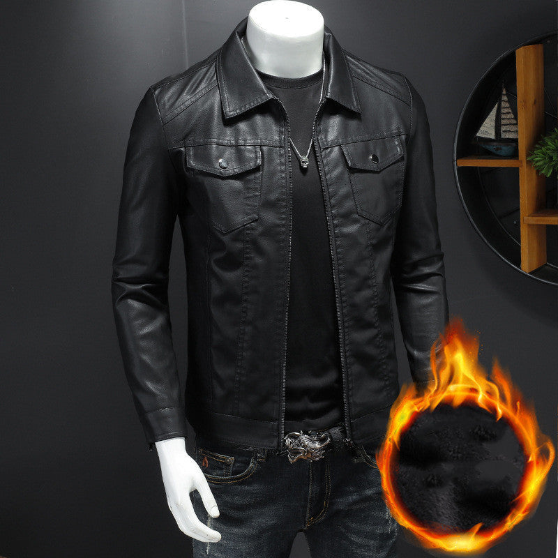 Giacca in Pelle Vintage da Uomo – Resistente, Comoda, Elegante e Classica
