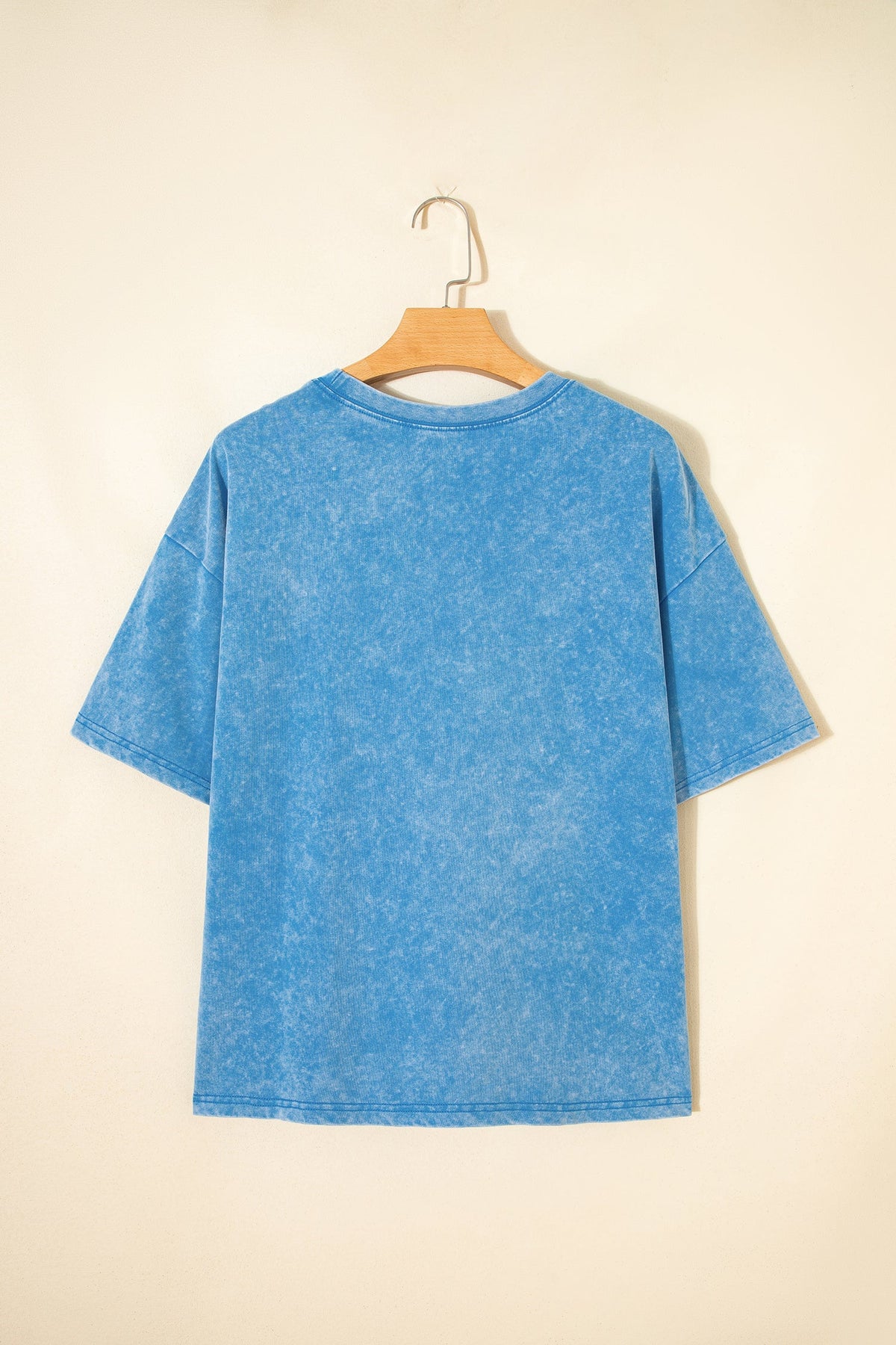 T-shirt Oversize Blu Effetto Lavaggio Minerale