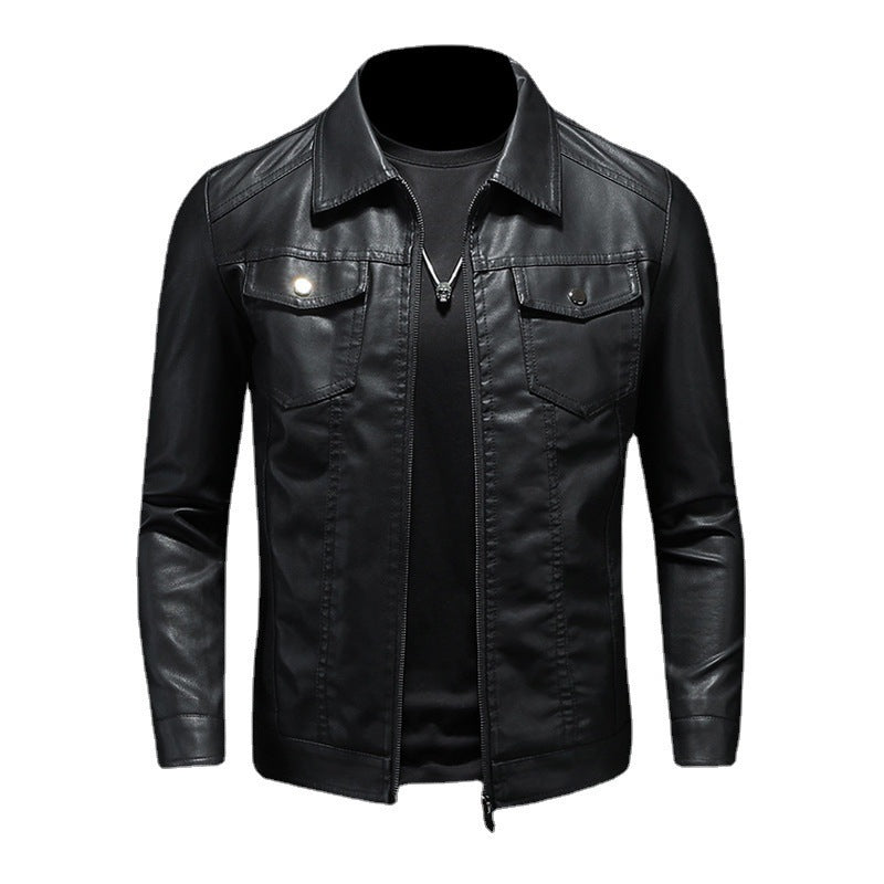 Giacca in Pelle Vintage da Uomo – Resistente, Comoda, Elegante e Classica