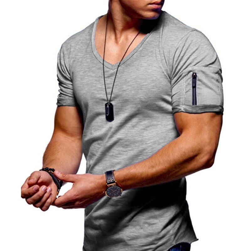 ActiveFit | Men's T-Shirt – V-Neck Design With Breathable Fabric 2