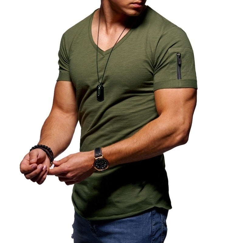 ActiveFit | Men's T-Shirt – V-Neck Design With Breathable Fabric 4