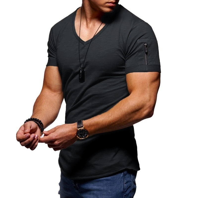 ActiveFit | Men's T-Shirt – V-Neck Design With Breathable Fabric 5