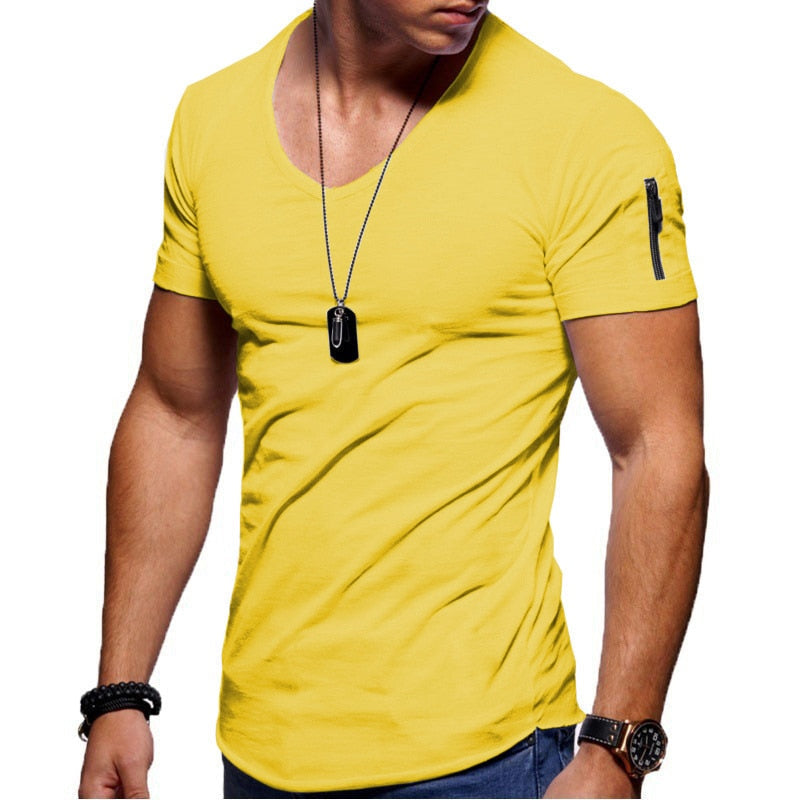ActiveFit | Men's T-Shirt – V-Neck Design With Breathable Fabric 8