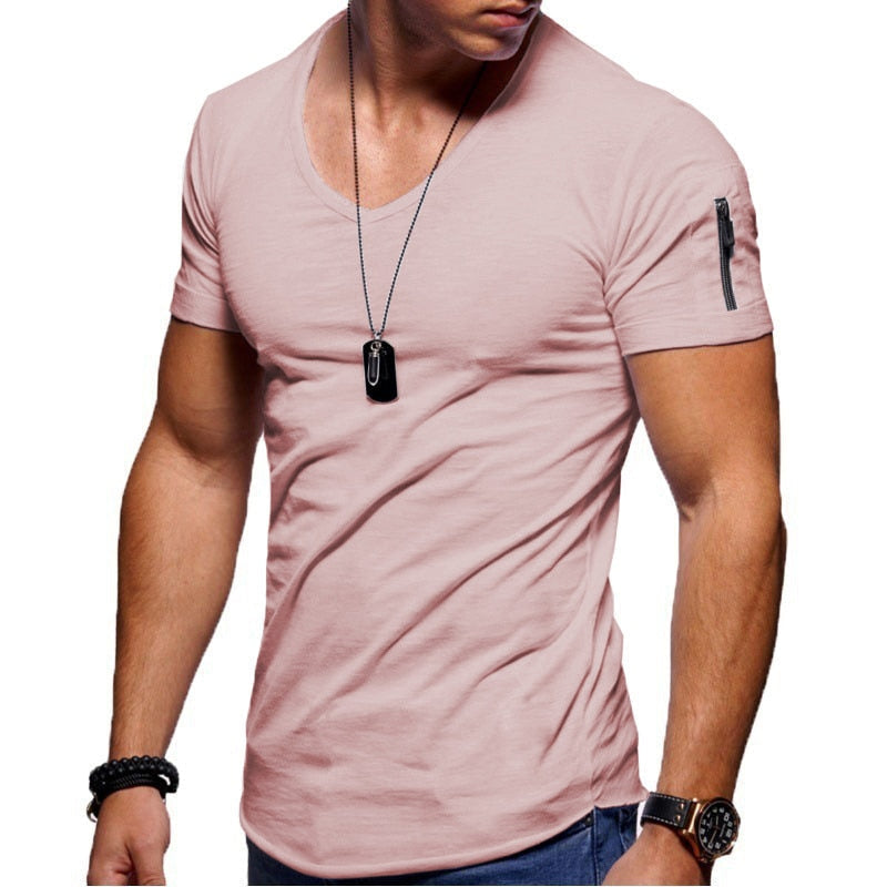 ActiveFit | Men's T-Shirt – V-Neck Design With Breathable Fabric 9