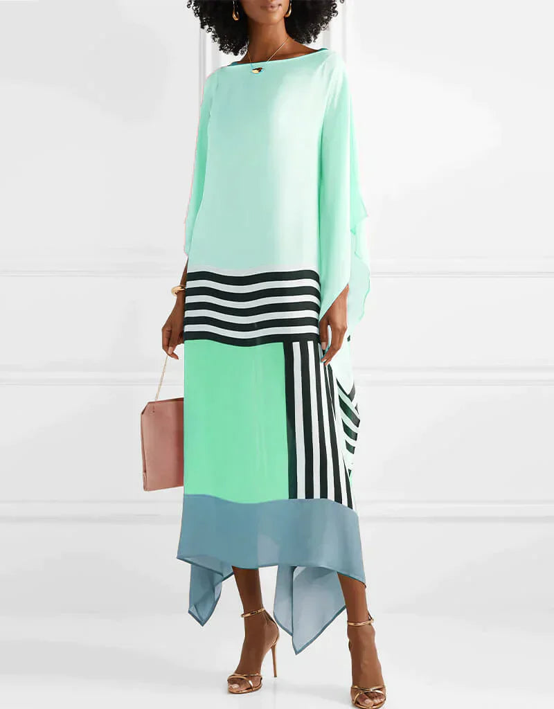 Anika - Pink Kaftan with Candy Stripes