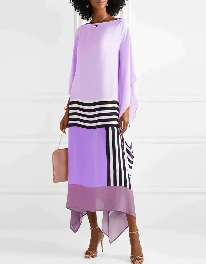 Anika - Pink Kaftan with Candy Stripes