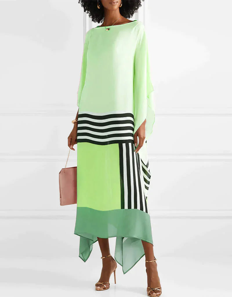 Anika - Pink Kaftan with Candy Stripes