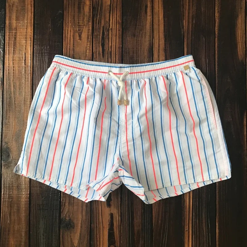 AquaWave | Men's Swim Shorts – Quick Dry Striped Design 1
