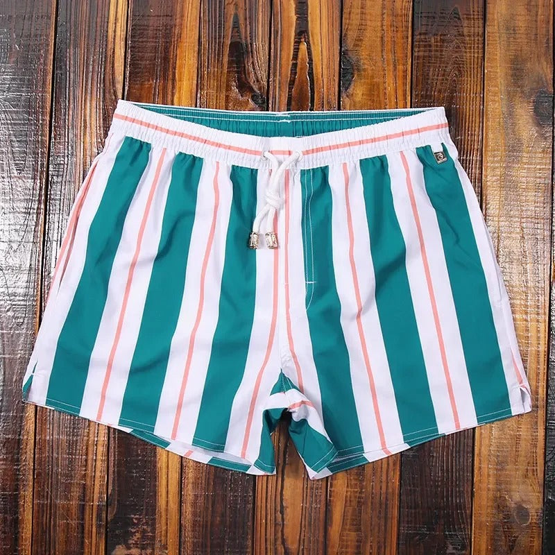 AquaWave | Men's Swim Shorts – Quick Dry Striped Design 6