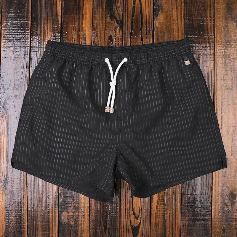 AquaWave | Men's Swim Shorts – Quick Dry Striped Design 7