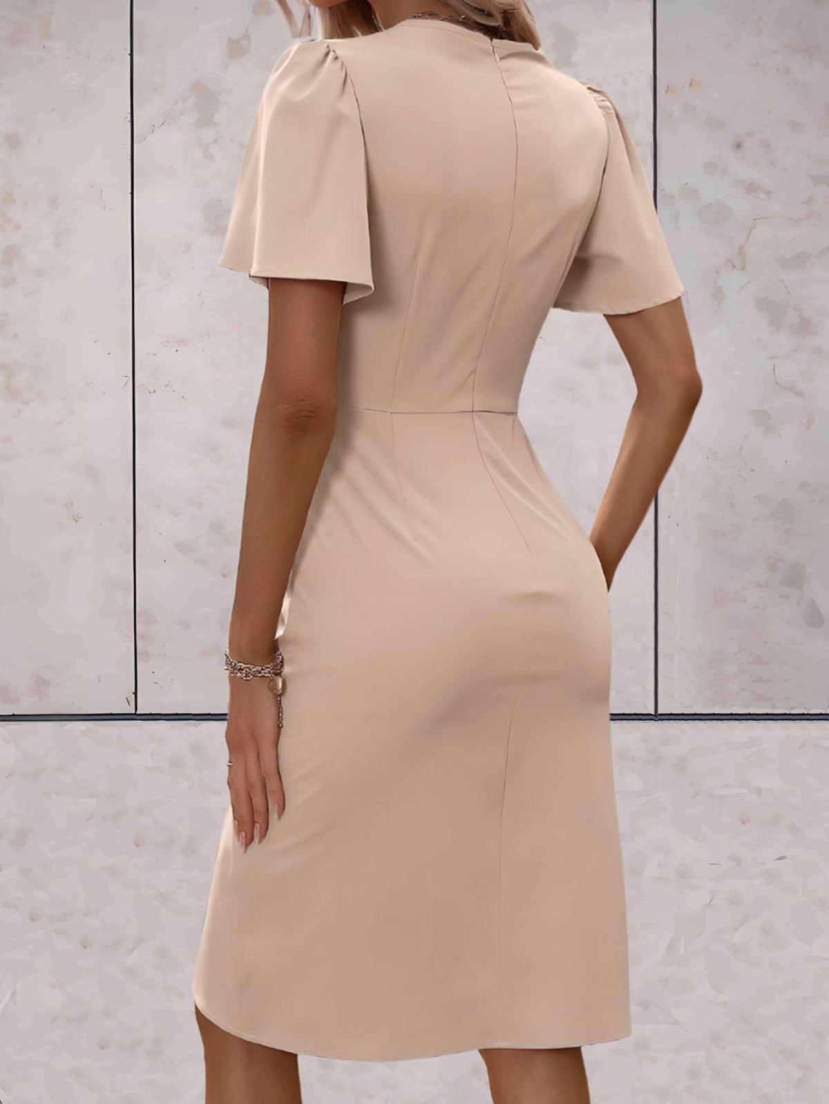 Abito a Portafoglio Donna Harper – Elegante Abito Incrociato con Scollo a V & Taglio Regolabile per Ogni Occasione