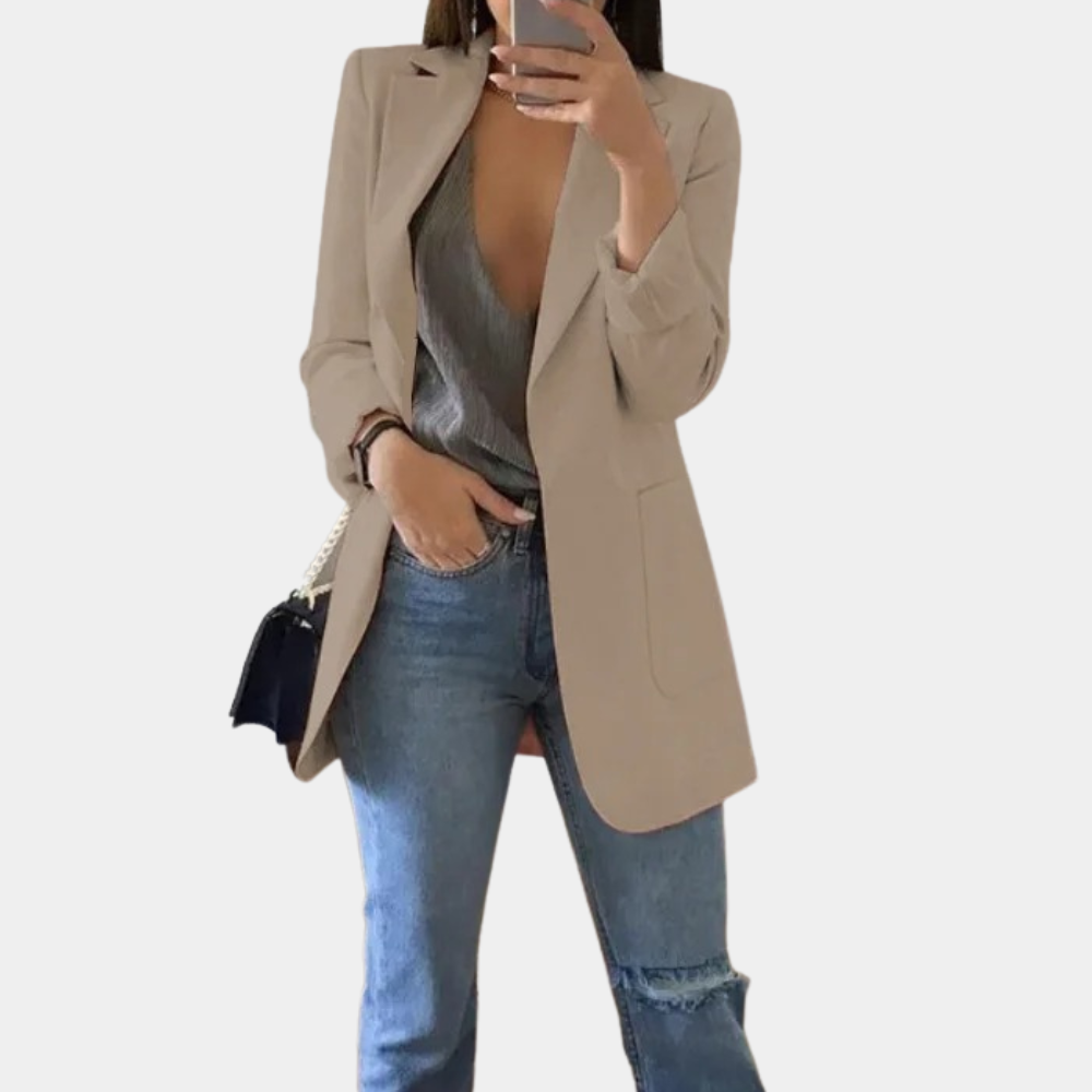 Blazer Lungo Sartoriale Premium da Donna