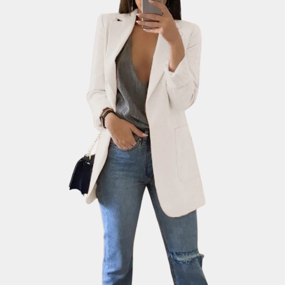 Blazer Lungo Sartoriale Premium da Donna