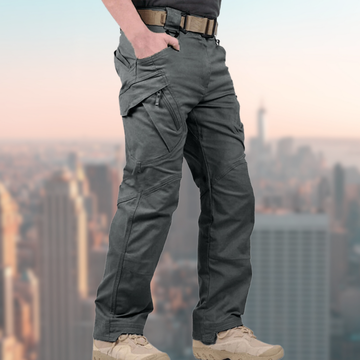 Cargohosen | Wasserdicht | Outdoor | Taktische Hosen | Herrenhosen-Grün-XS-Chaps Herrenmode