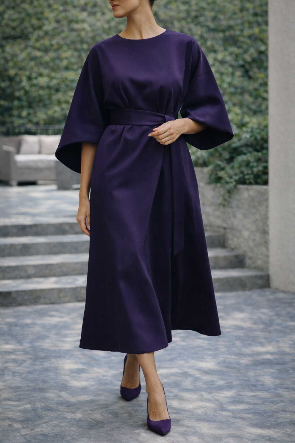 Beatrice | Abito Midi con Cintura da Donna