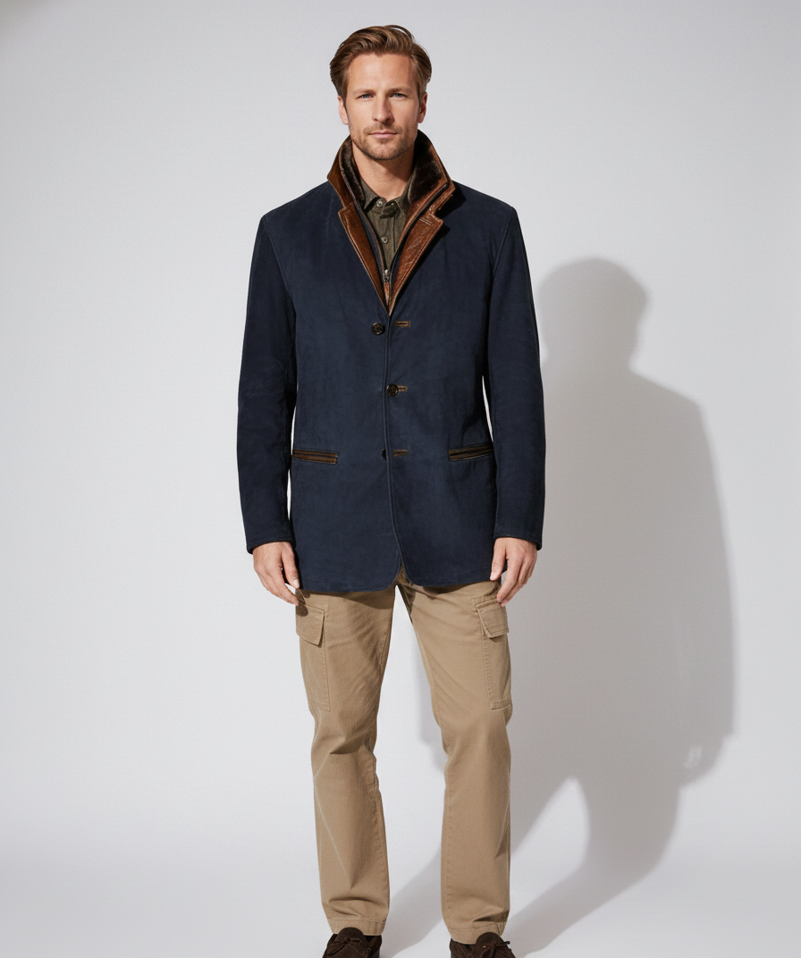 Valerios Fashion giacca uomo pelle vintage