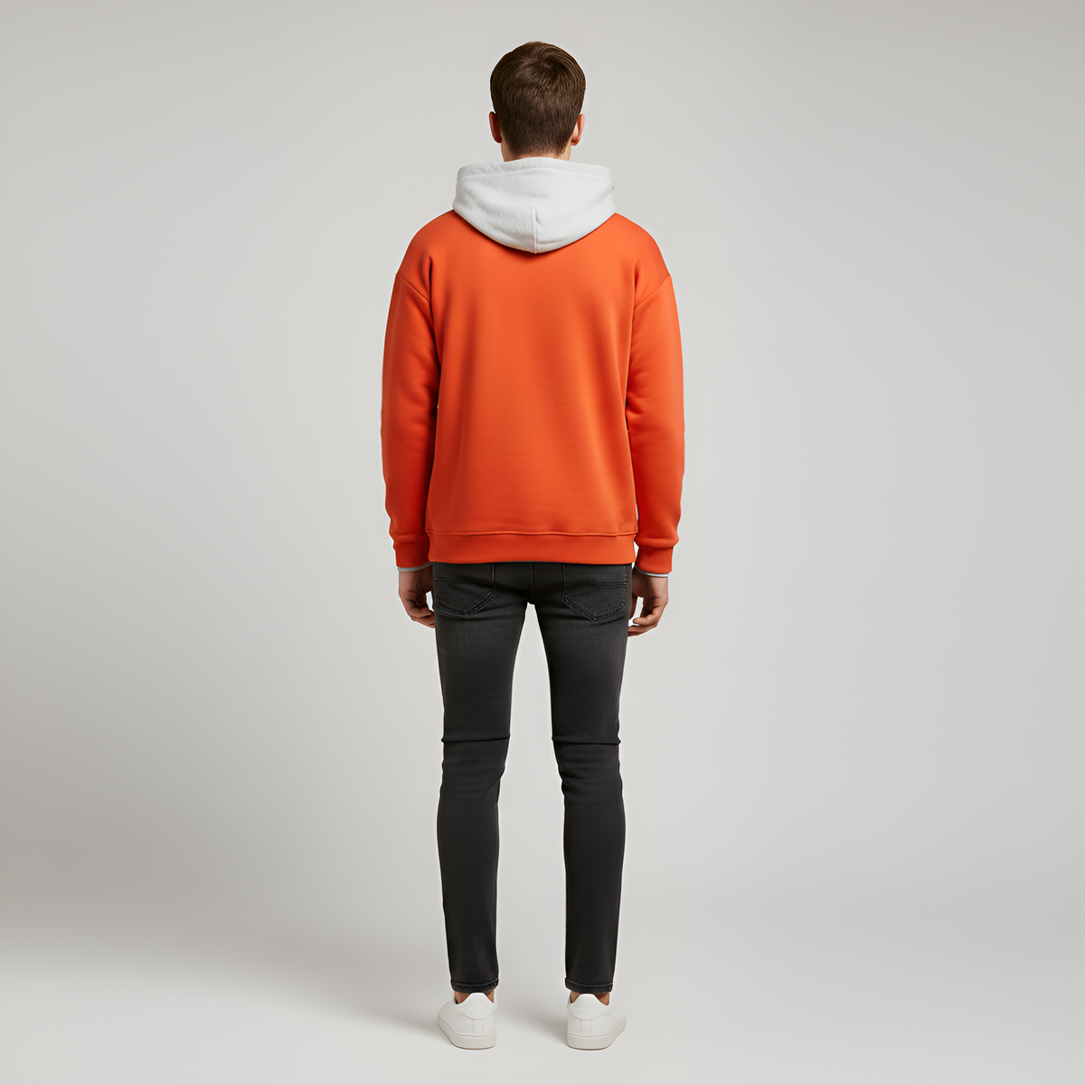 Valerios Fashion felpa con cappuccio uomo in cotone casual