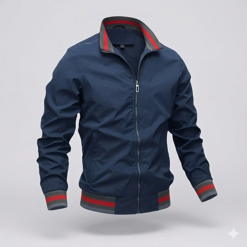 Giacca Estiva Leggera da Uomo – Traspirante, Elegante con Zip, Casual e Versatile