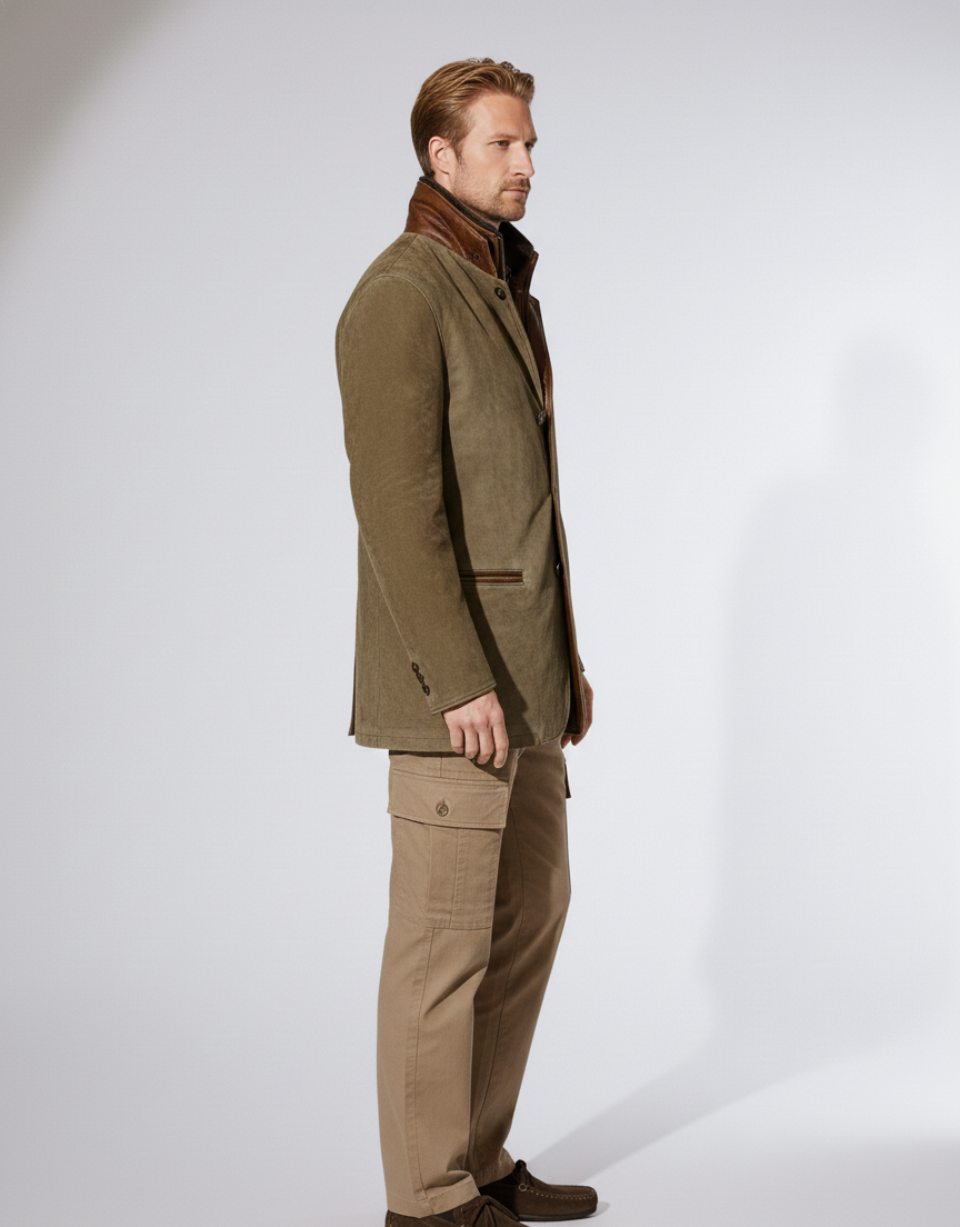 Valerios Fashion giacca uomo pelle vintage