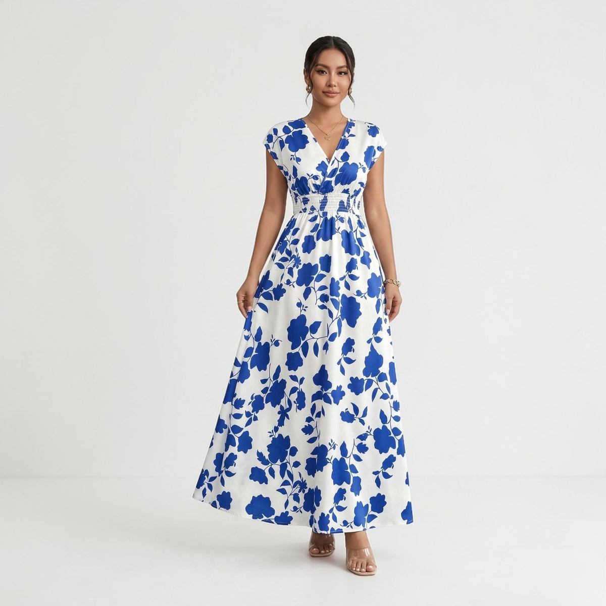 Montarello Maxi Abito Lungo Floreale da Donna