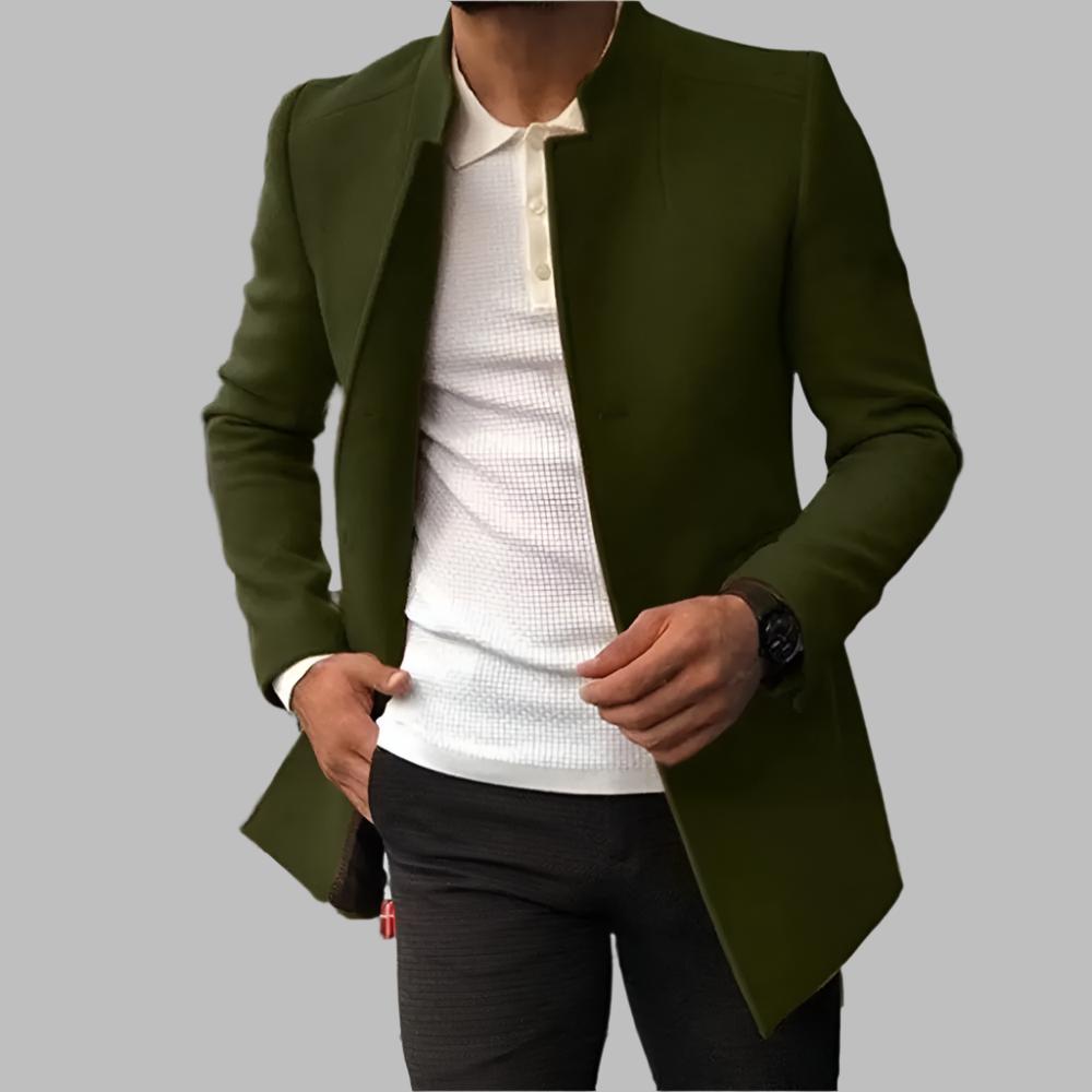 Elegante Cappotto da Uomo in Lana