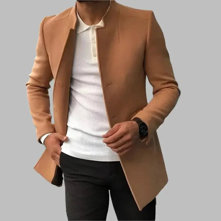 Elegante Cappotto da Uomo in Lana