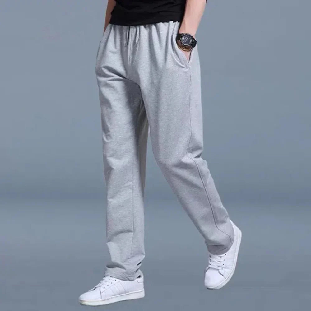 Pantaloni da Jogging da Uomo per Tutte le Stagioni con Coulisse e Tasche