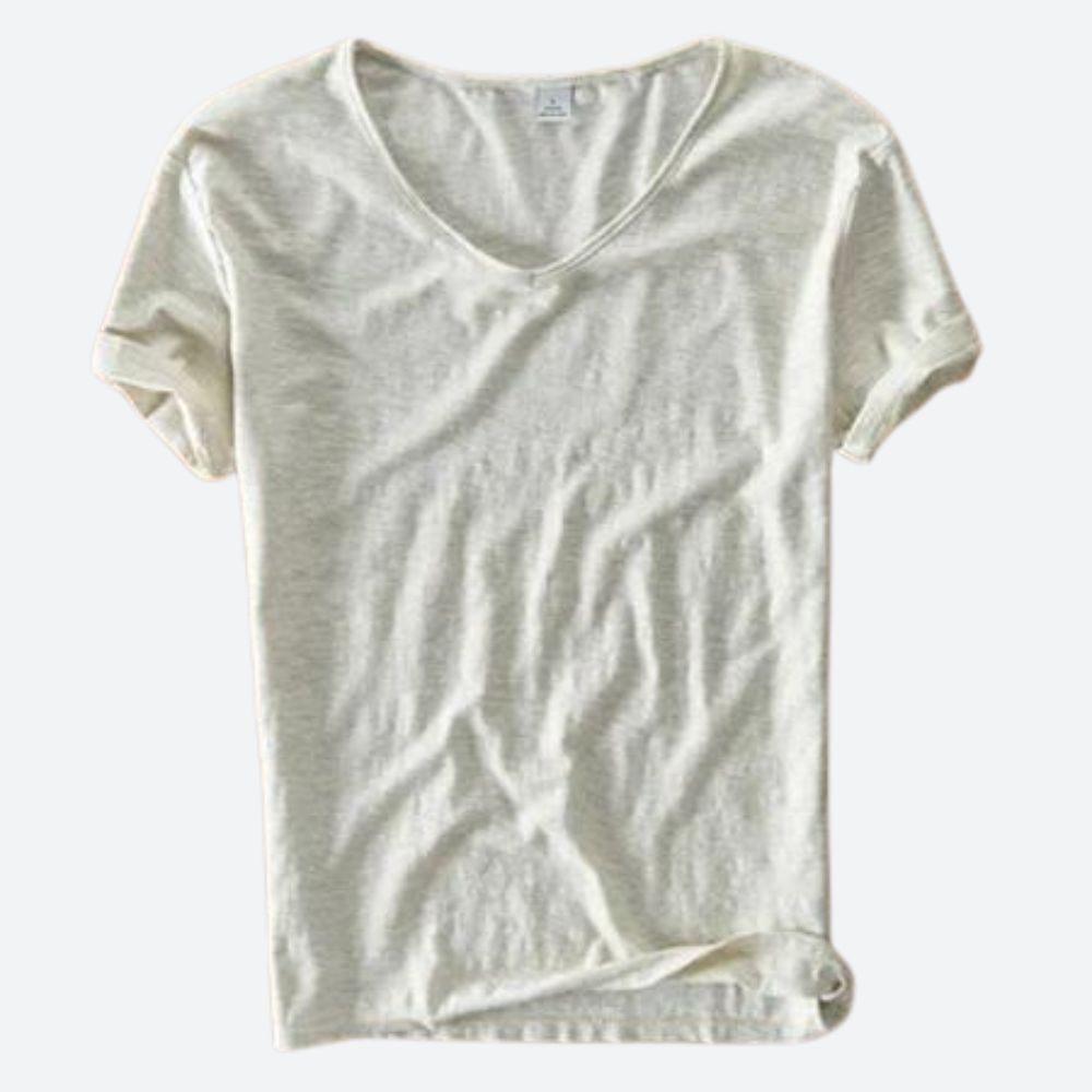 T-shirt Estivo Arioso in Cotone e Lino - Maxx