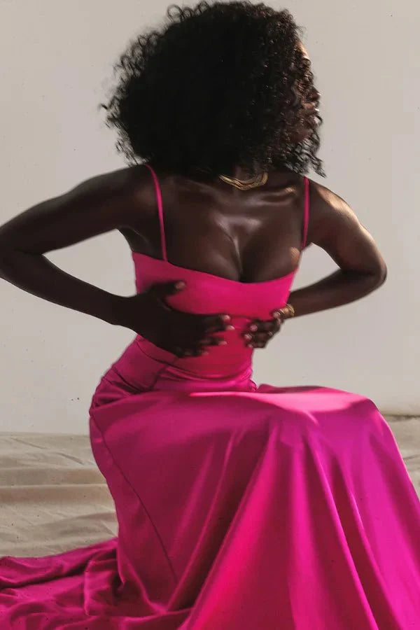 Gabriella – L'Abito Maxi Corsetto in Raso Setoso