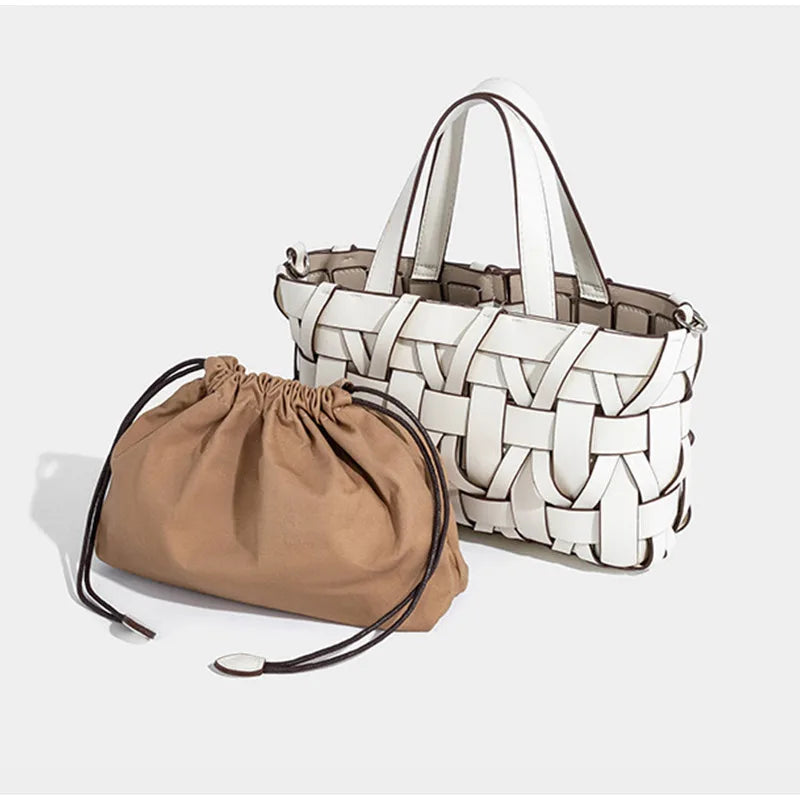 Borsa a mano intrecciata Camille