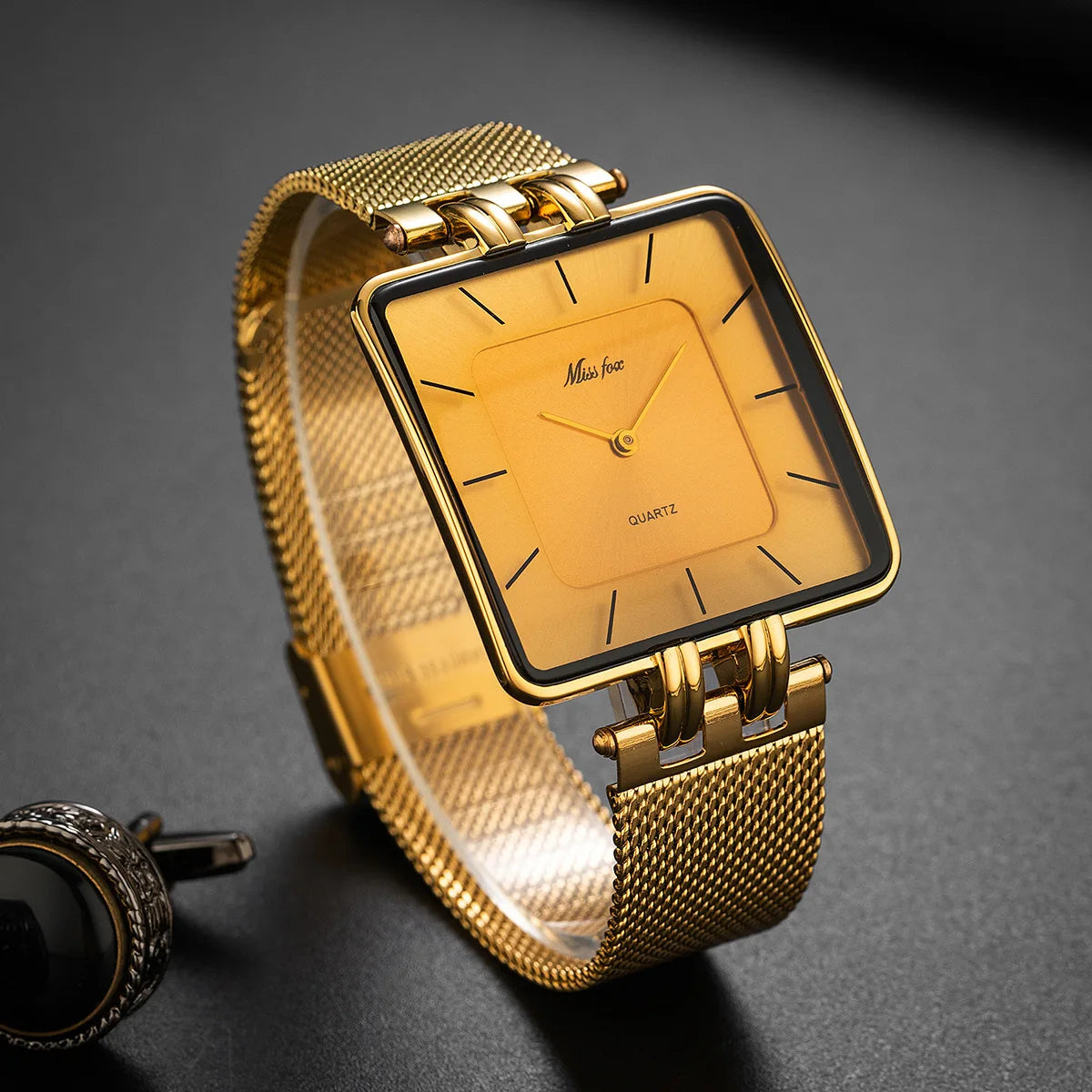 Astor Square Watch - Redwood Main