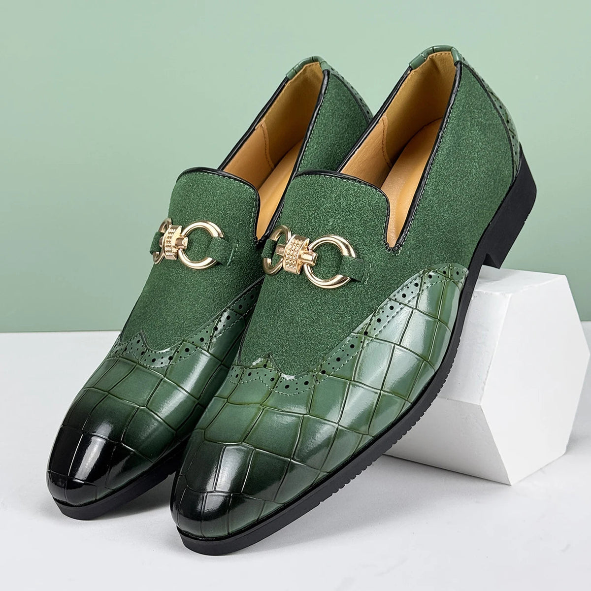 Valerio Leather Loafers - Redwood Main