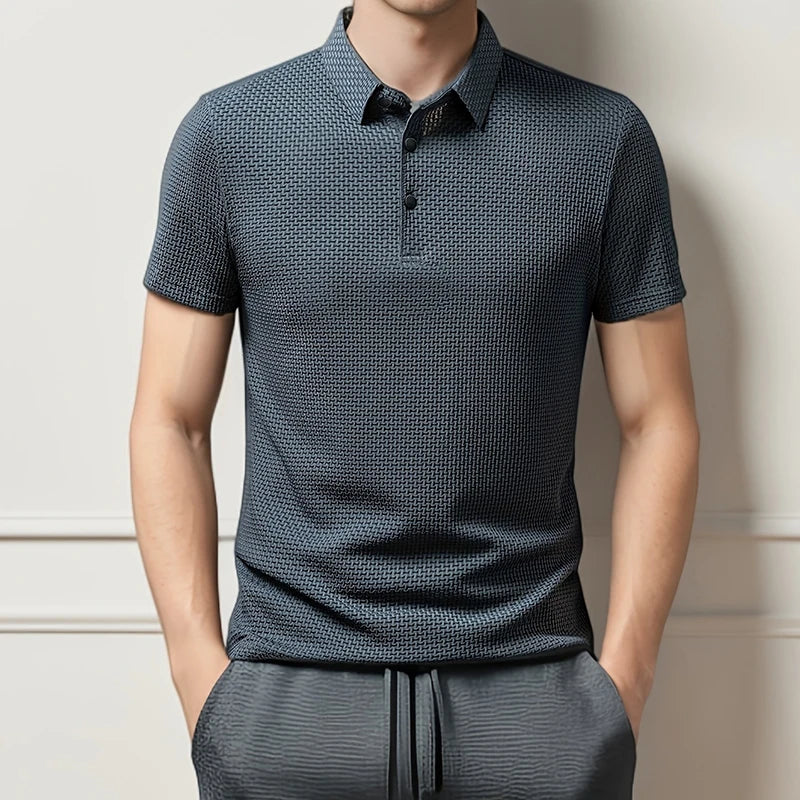 Polo Stanley in Maglia Waffle