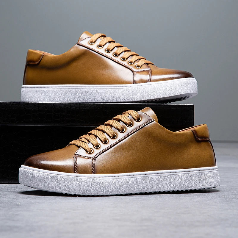David™ - Læder Sneakers til Mænd