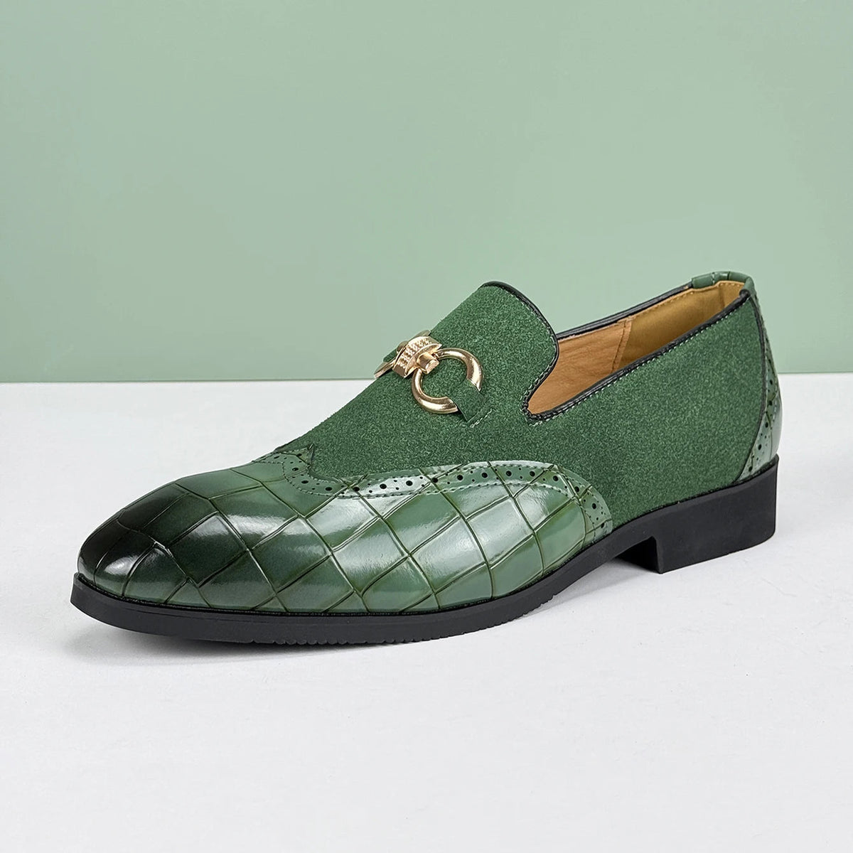 Valerio Leather Loafers - Redwood Main