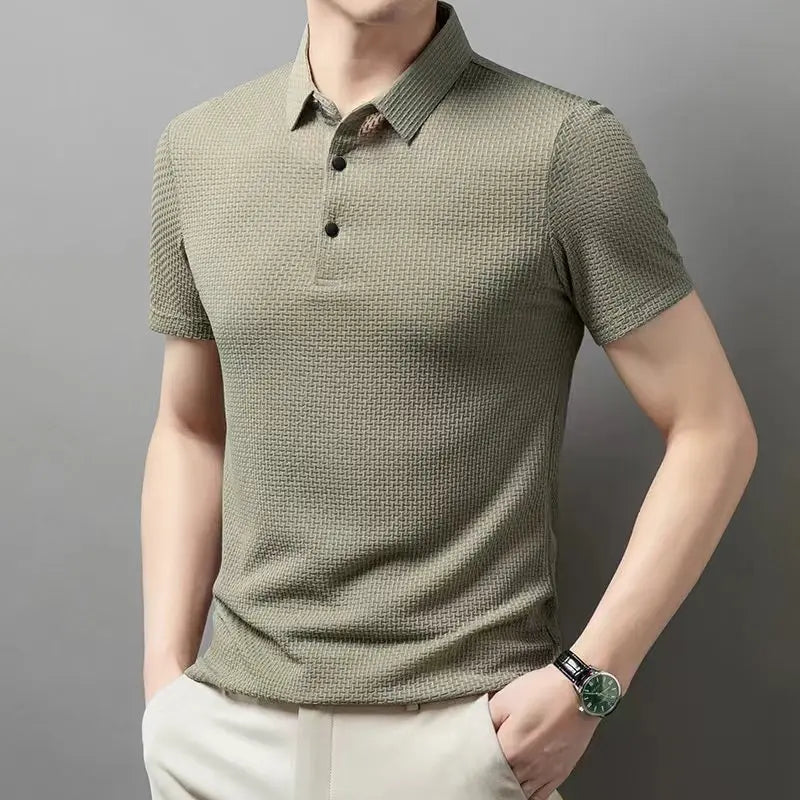 Polo Stanley in Maglia Waffle