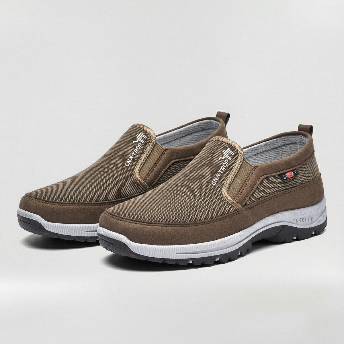 Scarpe Uomo Slip On Casual in Tessuto Traspirante con Suola Antiscivolo Outdoor