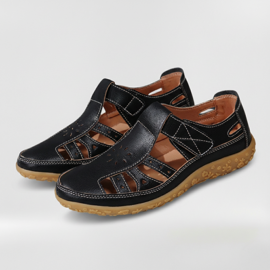 Sandali Donna Comfort con Chiusura a Strappo Scarpe Ortopediche Traspiranti Casual