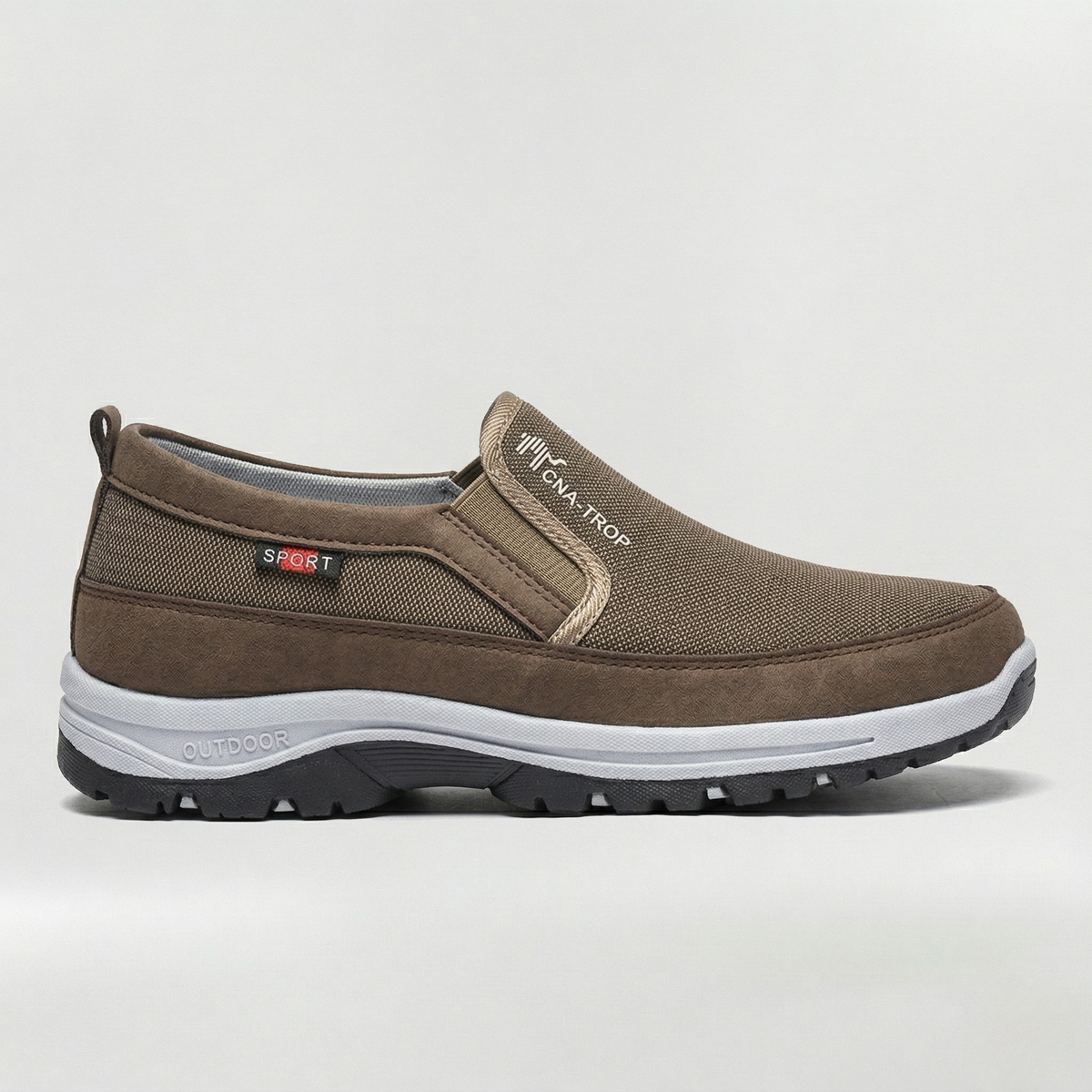 Scarpe Uomo Slip On Casual in Tessuto Traspirante con Suola Antiscivolo Outdoor