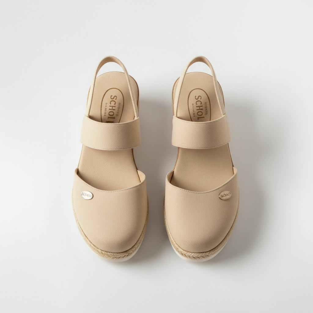 Sandali espadrillas da donna con cinturino e suola platform estiva